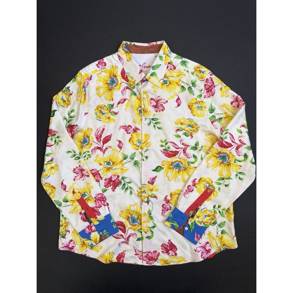 Robert Graham Limited Edition Carlbad Flower Classic Fit Shirt Size 3XL